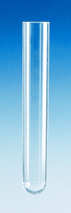 Tube à essais, PS, verre transparent, 16 x 100 mm ( X 2000 )