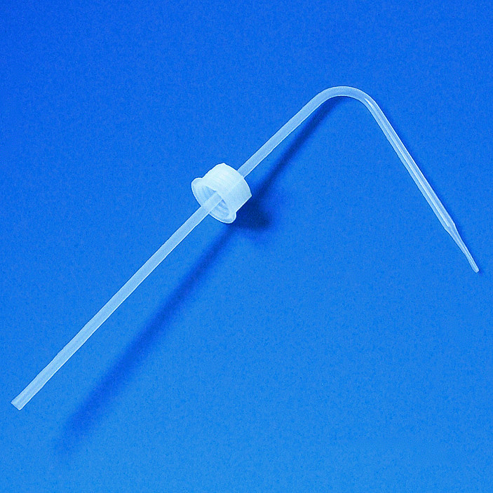 Têtes de pissette de rechange ETFE avec tube de livraison FEP, GL 25