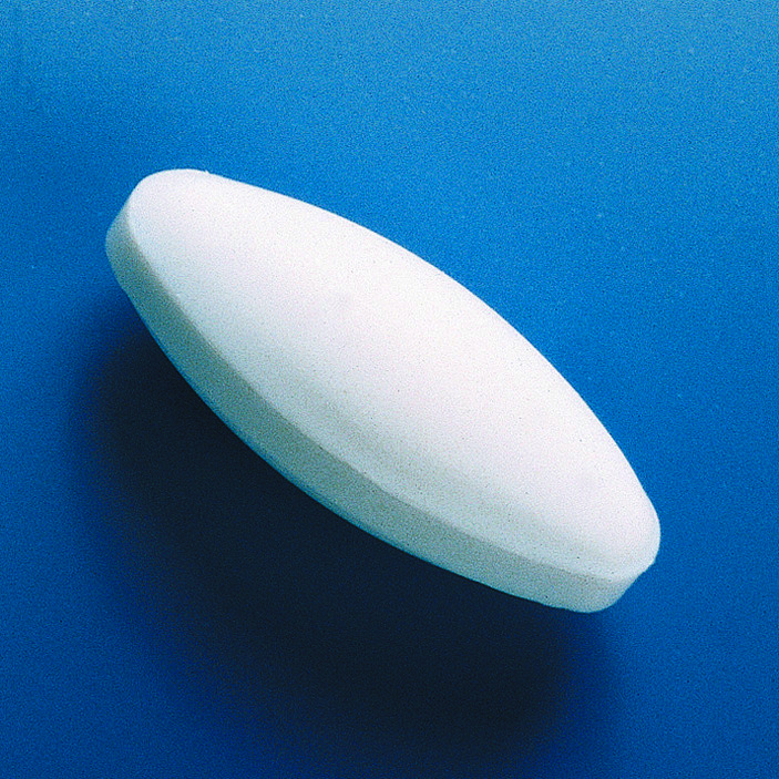 Barreau aimanté, PTFE, forme ellipsoïdale, 10x5 mm ( X 10 )