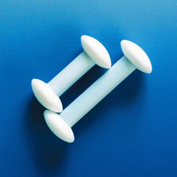 Barreau aimanté, PTFE, forme d’haltère, longueur 37 mm ( X 10 )