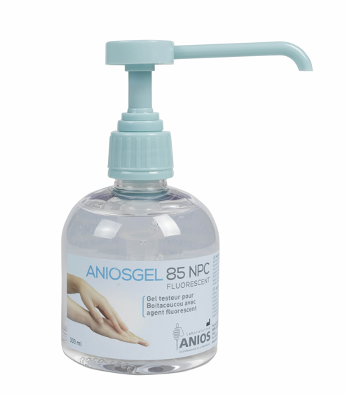 ANIOSGEL 85 NPC FLUORESCENT - 6 Flacons de 300 ml pompes 3 ml vissées  
pour caisson pédagogique