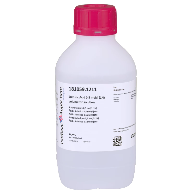 Acide Sulfurique 0,5 mol/l (1N) solution titrée - 1L