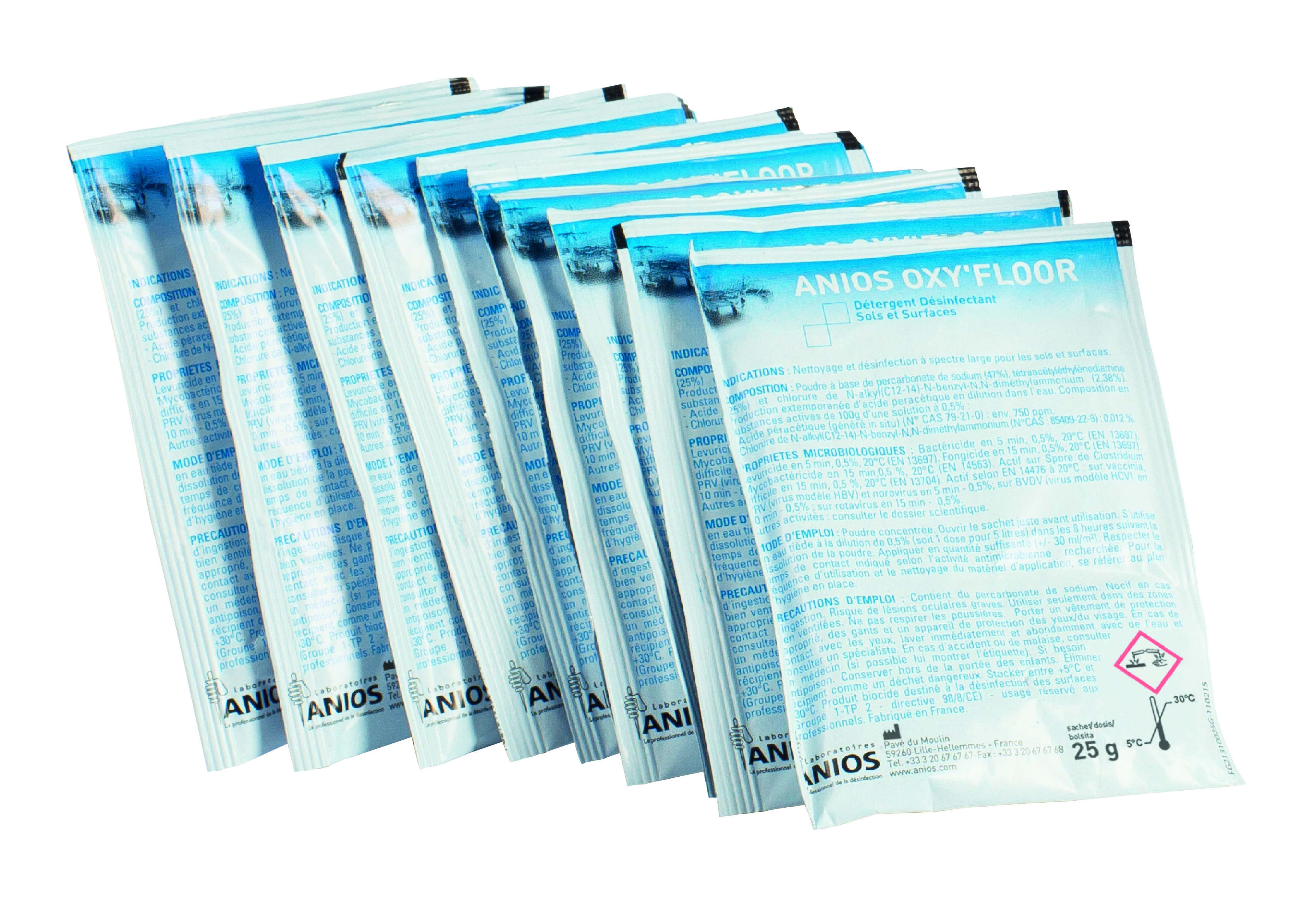 ANIOS OXY'FLOOR en Doses de 25 g - 100 x 25 g