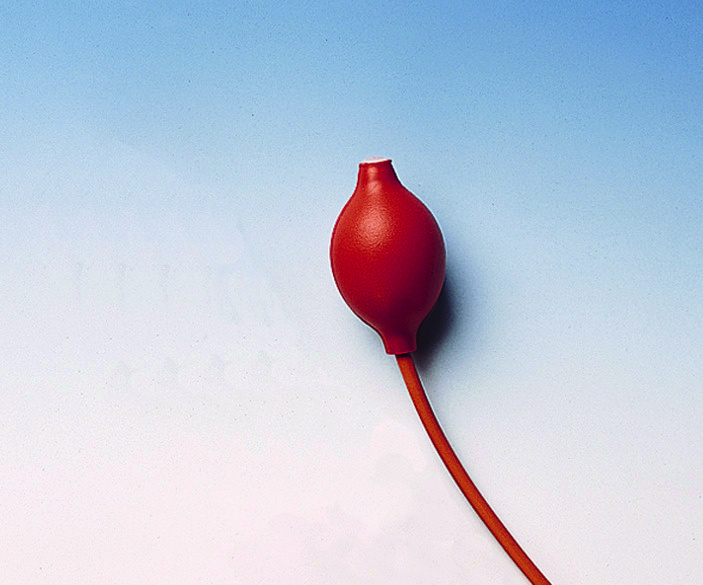 Poire pour burette à zéro automatique soufflet simple, soupape/tuyau de raccord