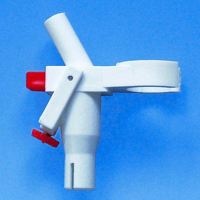 Pièce de fixation, PP, pour burette à zéro automatique Schilling, 25 - 50 ml