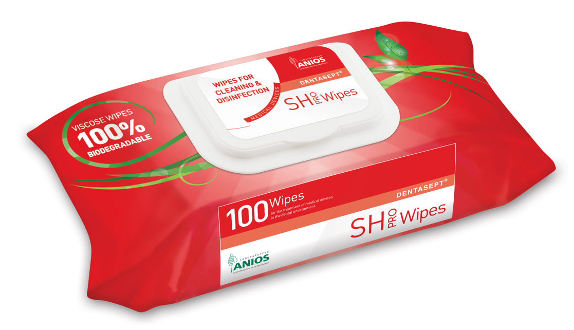DENTASEPT SH PRO WIPES - 6 Sachets de 100 lingettes