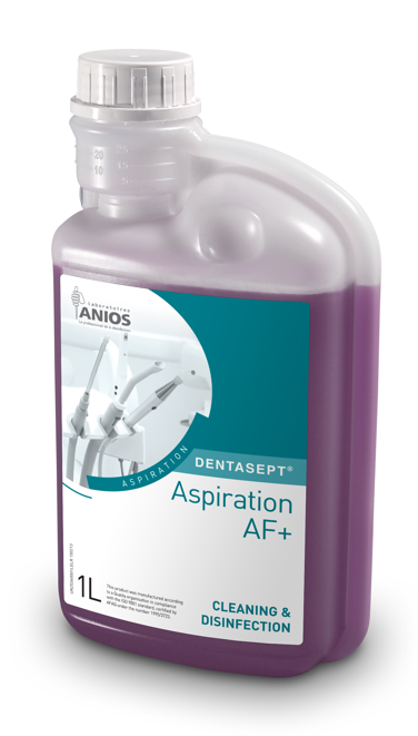 DENTASEPT ASPIRATION AF+ (Dispositif médical) - Flacons doseurs de 1 L - 3 x 1 L