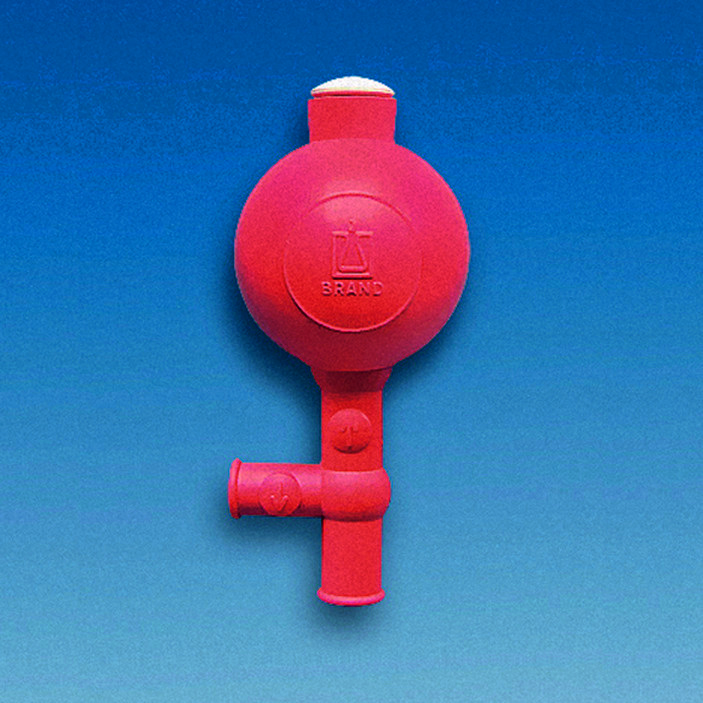 Poire pour pipetage, NR, avec 2 soupapes, modèle Flip