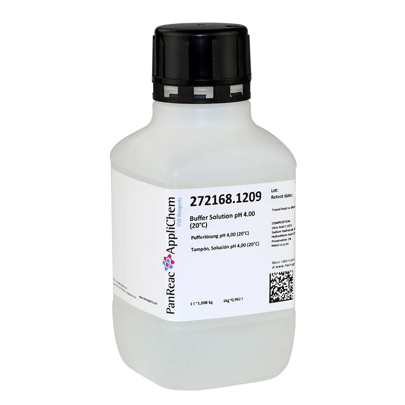 Tampon, Solution pH 4,00 (20°C) - 250mL
