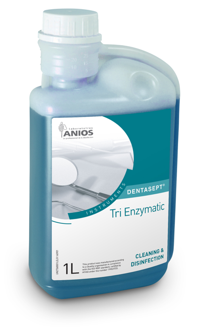 DENTASEPT TRI ENZYMATIC (Dispositif médical) - Flacon de 1 L - 12 x 1 L