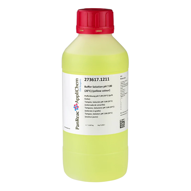 Tampon, Solution pH 7,00 (20°C) (couleur jaune) - 1L