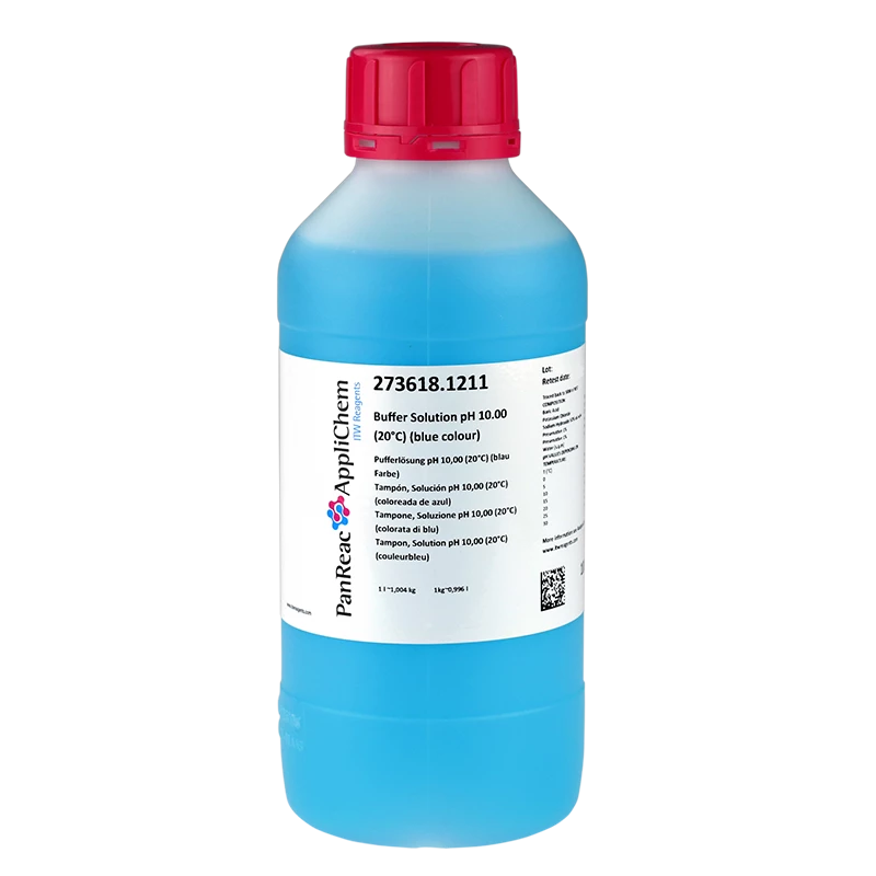 Tampon, Solution pH 10,00 (20°C) (couleurbleu) - 1L