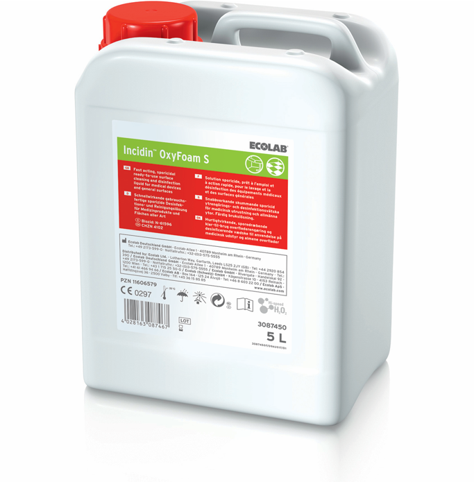 INCIDIN OXYFOAM S (Double statut : Biocide et Dispositif médical) - Bidons de 5L - 2 x 5 L