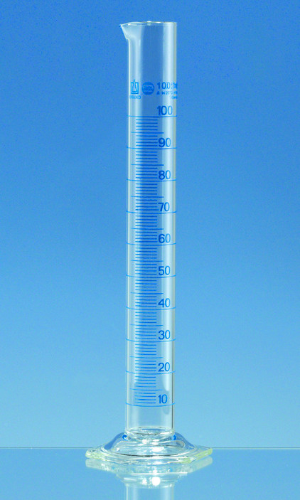 Éprouvette graduée, forme haute, BLAUBRAND®, classe A, DE-M, 5:0,1 ml, Boro 3.3 ( X 2 )