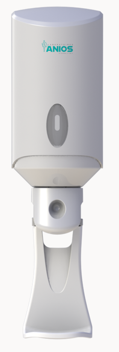 DISTRIBUTEUR ABS - Commande bouton-poussoir - Distributeur ABS pour poche 1 L Airless / fermeture à clip - Unitaire