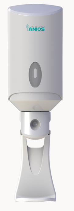 DISTRIBUTEUR ABS - Commande bouton-poussoir - Support anti-gouttes - adaptable au distributeur 425220 - Le lot de 6