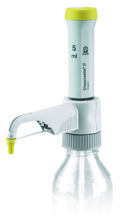 Dispensette® S Organic, volume fixe, DE-M, 5 ml, sans vanne de recirculation