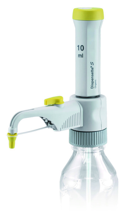 Dispensette® S Organic, volume fixe, DE-M, 10 ml, avec vanne de recirculation