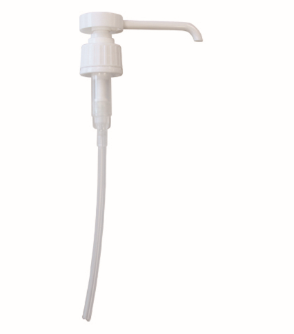 POMPE BLANCHE POUR FLACON DE 500 ML OU 1 L, DEBIT 1.5 ML Utilisable sur flacon de Savon, Gel, Dermanios Scrub… - Unitaire