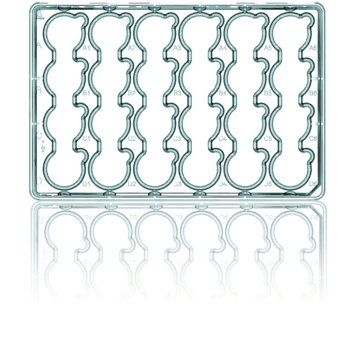 BRANDplates pour inserts 6 puits avec couvercle pureGrade™ S, emballage individuellement ( X 10 )