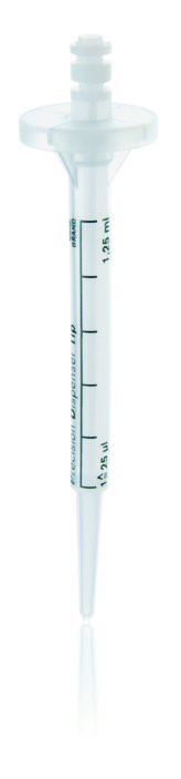 Pointes DD II, 1,25 ml, vrac, cylindre PP / piston PE, codage de volume ( X 100 )