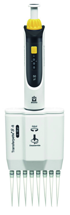Transferpette® S -8, 5-50 µl, variable, M8-50, DE-M, CE-IVD