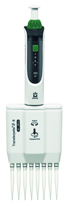 Transferpette® S -8, 30-300 µl, variable, M8-300, DE-M, CE-IVD