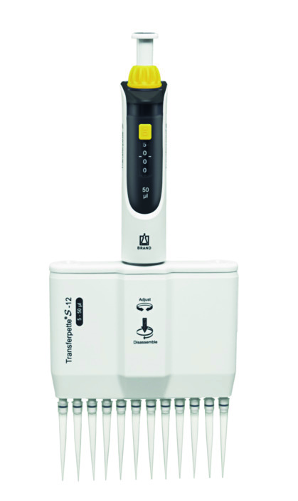 Transferpette® S -12, 5-50 µl, variable, M12-50, DE-M, CE-IVD