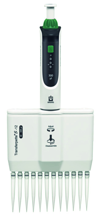 Transferpette® S -12, 30-300 µl, variable, M12-300, DE-M, CE-IVD