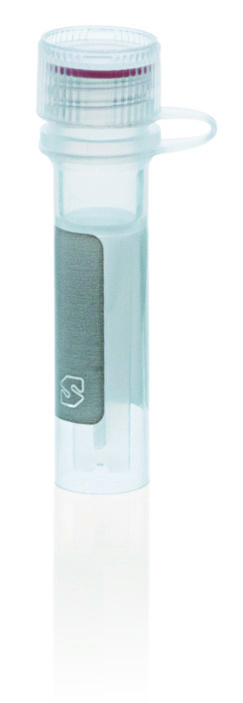 Microtube (PP) avec capuchon vissant (PP) attaché avec joint de silicone, 0,5 ml, jupé, non gradué ( X 1000 )