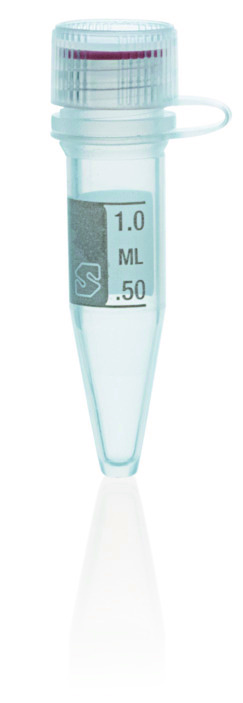 Microtube (PP) avec capuchon vissant (PP) attaché avec joint de silicone, 1,5 ml, non-jupé, gradué ( X 1000 )
