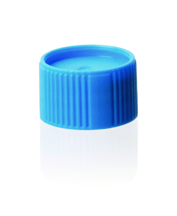 Capuchon vissant (PP) pour micro tubes pour capuchon vissant, bleu ( X 1000 )