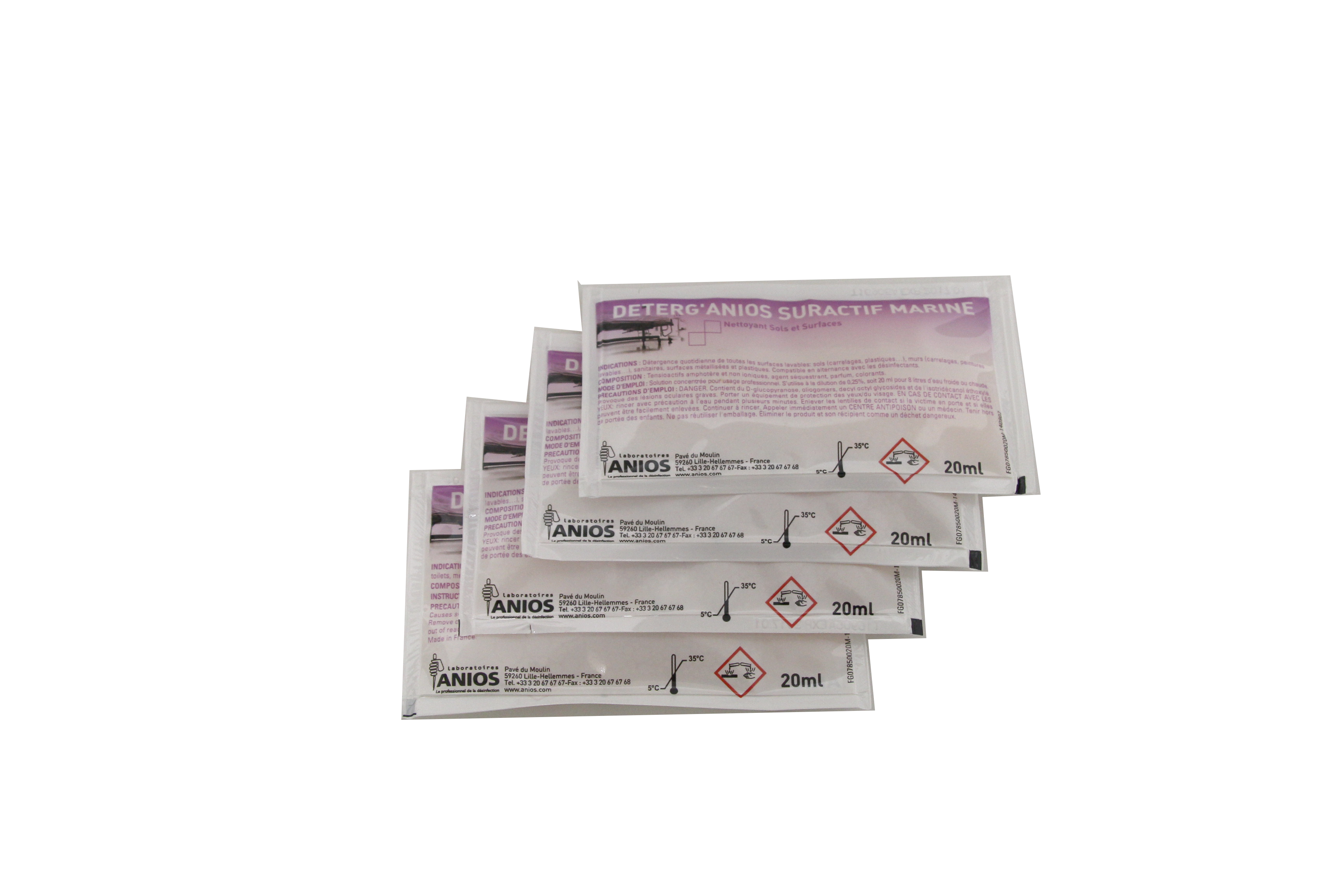 DETERG'ANIOS SURACTIF MARINE en Doses de 20 mL - 500 x 20 mL