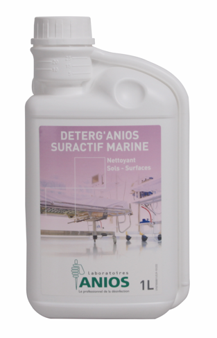DETERG'ANIOS SURACTIF MARINE (Détergent) - Flacons doseurs de 1 L - 12 x 1 L