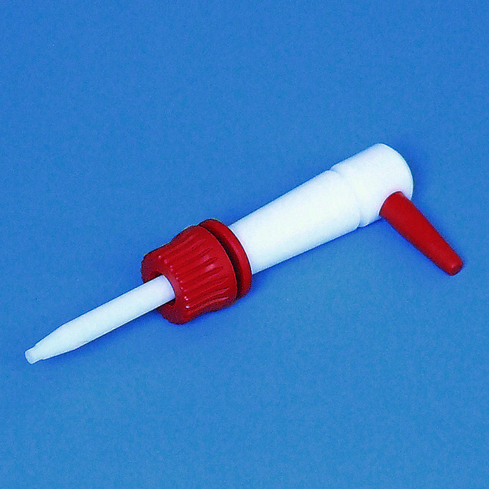 Pointe de rechange,latéral, pour burettes 25+50 ml, dispositif de sécurité, PTFE