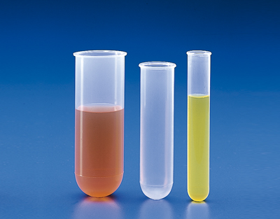 Tube PP à centrifuger fond rond 12x100 mm, b/100  UNITE