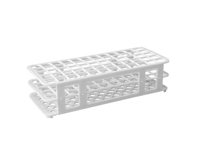 PORTOIR PP, BLANC, pour 90 tubes (Ø 13 mm) - UNITE