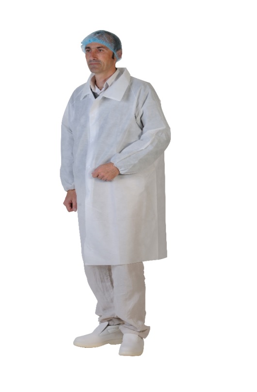 Blouse PLP non tissé blanc 30g - Taille XL (x50)