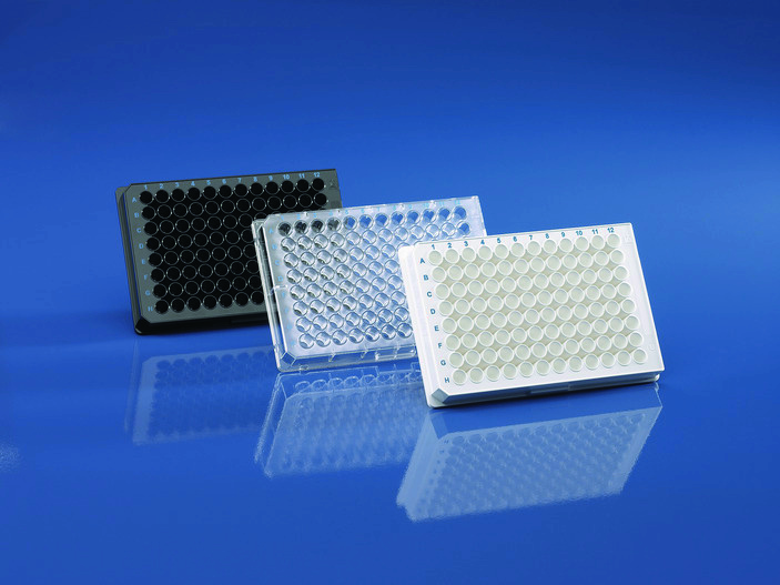 BRANDplates®, immunoGrade™, plaque 96 puits, PS, noir, fond transparent ( X 5 )