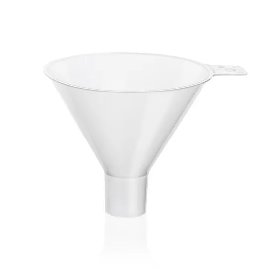 Entonnoir à poudre court, tige large, PP 5 ( x 10 )