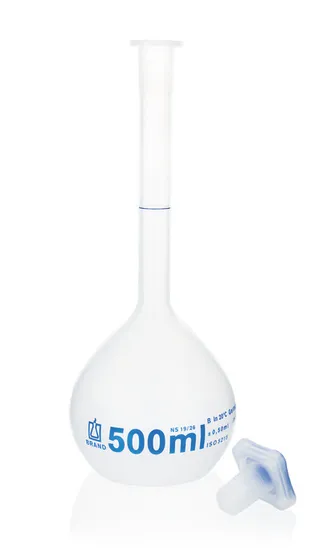 Fiole jaugée, PP, 10 ml, NS 10/19, bouchon PP ( X 2 )