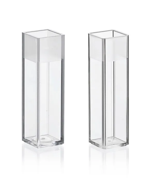Cuvettes macro, quatre faces optiques, transparent UV, volume de remplissage minimum 2,5 ml ( X 500 )