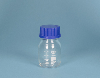 Flacon ISO ECO bouchon bleu, 100 ml Le lot de 12