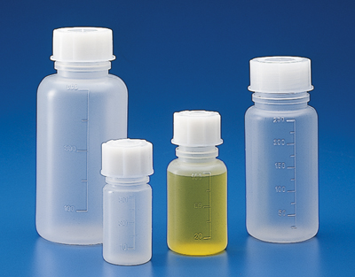 Flacon gradué PP à col large 50ml DIN GL32 UNITE