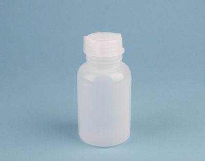 Flacon PE à col large 250ml DIN GL40 avec bouchon, ENDO Le lot de 50