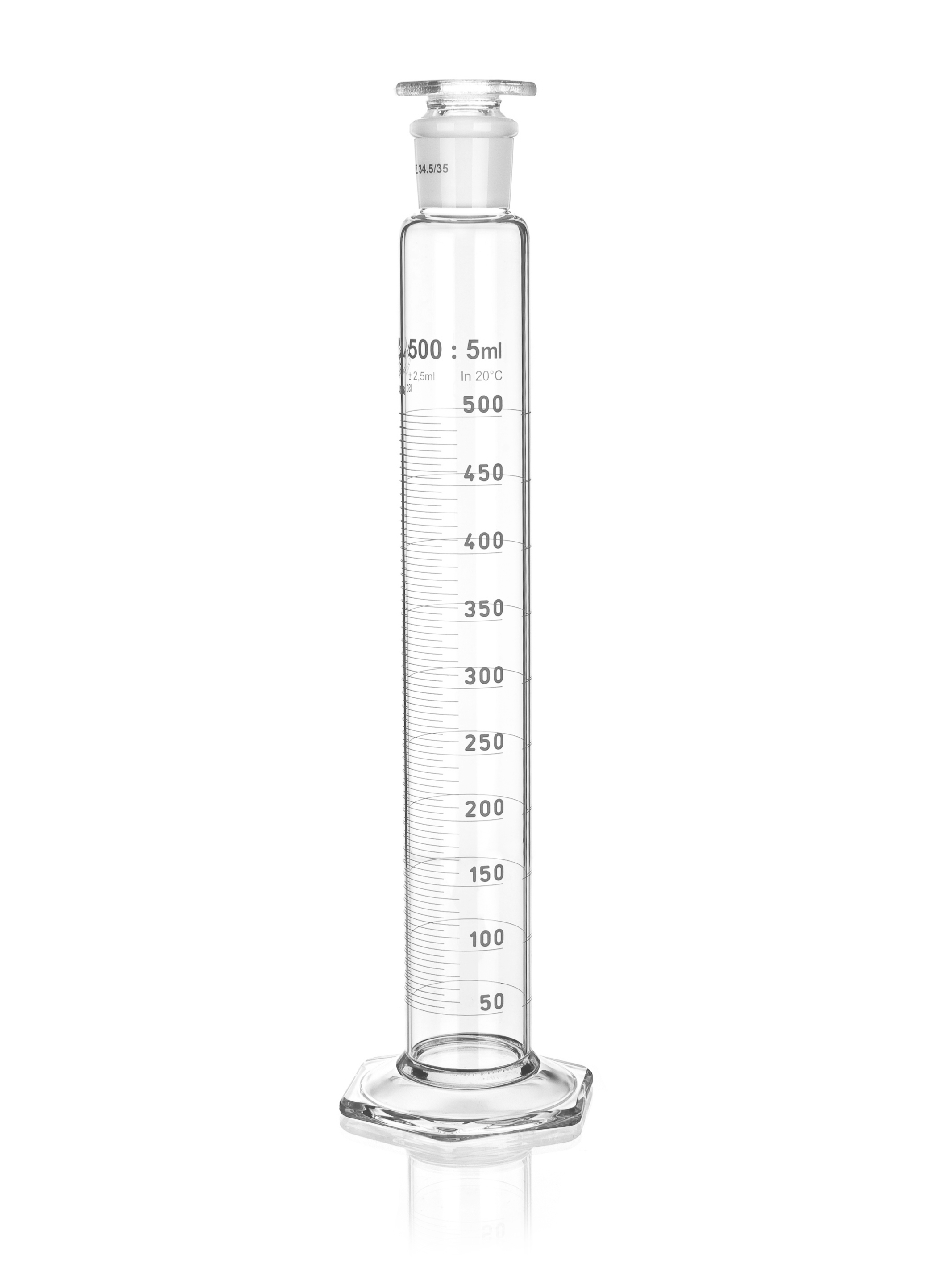 Eprouvette Simax B blanc BE b.verre 10ml Le lot de 10