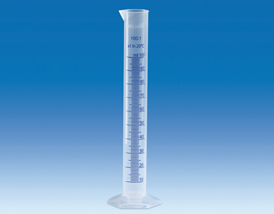 Eprouvette VITLAB PP grad.bleue 10ml Le lot de 12