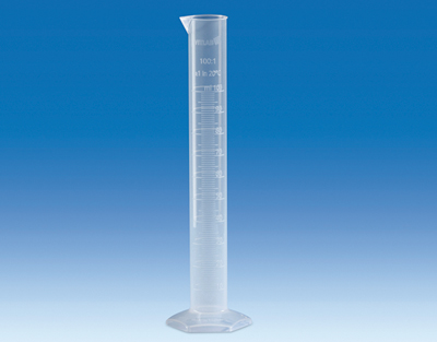 Eprouvette VITLAB PP grad.masse 10 ml X 12