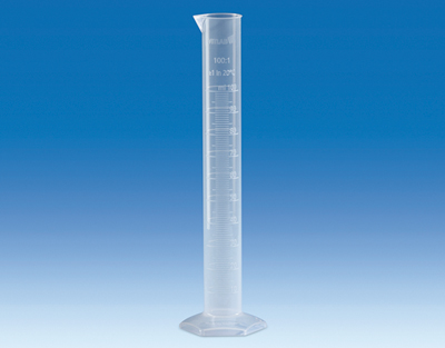 Eprouvette VITLAB PP grad.masse 500 ml Le lot de 6