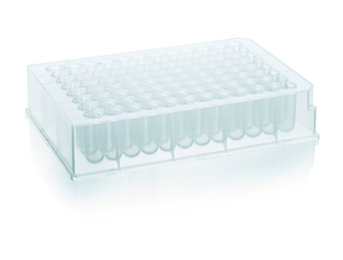 Plaque deep-well, 96 puits, PP, 1,1 ml, Low Profile, fond en U ( X 50 )